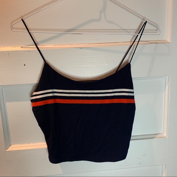Garage Spaghetti strap cropped tank top - Picture 1 of 3